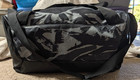 Nike Duffle Bag Gray Black 20    Length Shoulder Strap Gym Travel Camo Euc