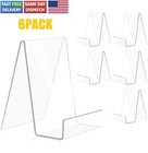 6 Pack Acrylic Book Stand Clear Easel Stand For Display Book Display Holder Tool