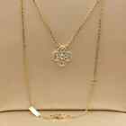 Van Cleef   Arpels Vintage Alhambra Diamond Necklace 18k Yellow Gold
