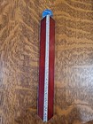 Vintage Red Slag Glass Kaleidoscope Triangle With Marble Handmade Art