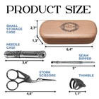 Vintage Sewing Kit Needlework Tools With Stainless Steel Embroidery Scissors    