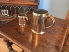 Rare Vintage 1950   s Solid Bronze Quart   Half Pint Measures Warne   Co er523 Lcc