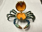 Blue Crab Jewelry Trinket Box Decorative Collectible Sea Decorative Gift 02021