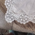 Beautiful Vintage Ivory Lace Bridal Hankie 12   