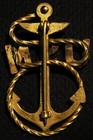 Antique Wwi Usn Us Navy Cpo Chief Petty Officer Hat Cap Badge - Ww1
