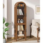 64 17 In Tall Arched Display Cabinet With Acrylic Glass Doors 5-tier K