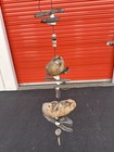  89 P Hazel Olsen Sea Otter Pottery Driftwood Wind Chime Art California Vintage