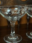 Vintage Bride And Groom Wedding Champagne wine Toasting Glasses Set