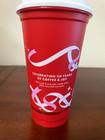Starbucks Christmas 2021 Reusable Red Cup 16oz Grande Ribbon Holiday  Ltd Ed