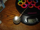 Vintage 800 Silver Spoon Twisted Handle Crescent Moon   Star 52 Grams 11 Inches