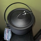 Smith   Clark 6qt Cauldron Pre-seasoned Cast Iron Pot W  Lid Halloween Kitchen