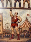 Guinness Beer Metal Sign - Guinness For Strength Vintage Carnival Human Bridge