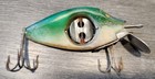 Vintage Uniline Spinno Minnow Fishing Lure Green White Finish Spin O Minnow