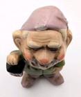 Vintage 1960s Elf Gnome Figurine Chalk Ware 4 