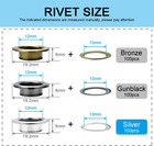 100sets 1 2 Inch Grommets For Fabric  Metal Eyelets Grommets Kit For Tarps Tents