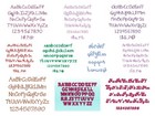 80 Machine  Embroidery Fonts  Mega Bundle  On Usb Flash Drive  Bx  Pes  Hus Etc 