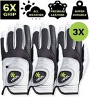 Hirzl Women Golf Gloves - Trust Control 2 0  Leather  Ultimate Grip  Pack Of 3