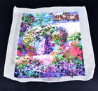 Vtg Completed Unframed Bucilla Needlepoint  4825 Sunlit Archway 12  X 16 5    2000