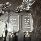 Vintage Glass   Crystal Decanter Wine Bottle Stoppers Lot Of 5
