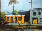 Florida Highwaymen Tribute Painting  Street Scene 16 X 20 By Stan Prather