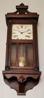 Antique Sessions Regulator Wall Clock 8-day  Time strike  Key-wind