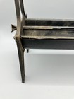 Antique Vintage Cast Iron Newspaper Log Roller Fireplace American Eagle Decor