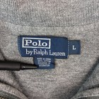 Polo Ralph Lauren Quarter Zip Pullover Mens Large Gray Cotton Mock Neck Sweater