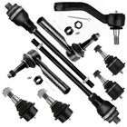  9pcs Suspension Kit Lower Upper Ball Joint Tie Rod End Pitman Arm Fit 1999 