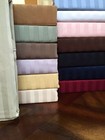 Attached Waterbed Sheet Set Luxury 100  Cotton Sateen Stripe Wrinkle Free 300 Tc