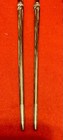 Vintage Brass Asian Bamboo Chopsticks