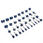 1 4 In  Tungsten Carbide 3-blade Router Bit Set  80-piece 