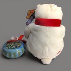 Vtg 1999 Boyds Coca-cola Polar Bear Plush Red Scarf   Holiday Tin Ornament Set