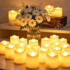 12-24 Pack Led Tea Lights Battery Operated Flameless Votive Candles Warm White
