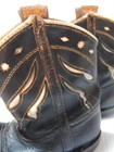 Vintage 1940-50s Child Size Bronco Western Cowboy Cowgirl Boots Cut Outs Leather