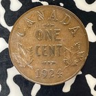 1924 Canada Small Cent Lot t5886 Nice  Key Date 