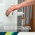 Safety 1st Parent Grip Door Knob Covers 3 Pack  Crystal 3 Clear