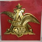 Vtg Anheuser Busch Plastic Dimensional Logo Large Budweiser Damaged See Pics wh2