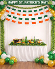 St Patricks Day 10 Metre          Rep Of Ireland Roi Fabric 28 Flag Bunting          