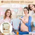 Wooden Baby Shower Crate     Personalized Baby Gift Basket For Newborn Boy   Girl 