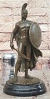 Odysseus Greek Spartan Roman Warrior Handmade On Marble Base Sculpture Decor