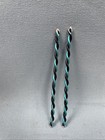 2- Cowgirl  Cowboy Toothpicks 1 8x4 Blue And Black Usa Handmade Free Shipping   