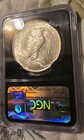 1923 Ms-64 Peace Dollar - Ngc 25th Anniversary Label black Slab