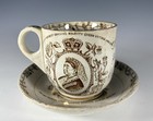 Queen Victoria Diamond Jubilee Cup And Saucer Large 4    Rare   
