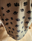 Paw Print Pet Ultra-soft Fleece Lap Blanket  37 In X 30 In - Olive Green