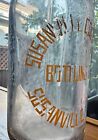 Antique Etched Susanville Ca Coca Cola Bottling Co  Seltzer Bottle