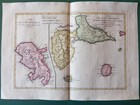 1788 - Bonne -  Map Martinique Guadeloupe Marie-galante Desirade Saintes