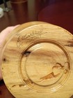 Signed Hand Turned Wood Bowl Artist Made Natural Burl Grain 6x5 