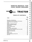 John Deere Model 50 Full Service Shop Manual Sm2010
