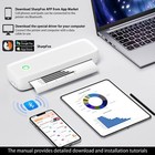 Minzhi Portable Thermal Printer wireless Printer Supports 8 5  X 11 us Letter   