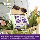 Flents Wipe  n Clear Lens Cleaning Wipes  Pre-moistened  Gentle Cleaning  Antist